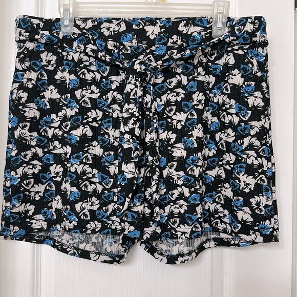 Rene Ricci blue and white shorts ties at the waist size XL - Picture 1 of 5